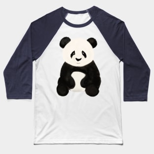 Panda Bear with a Green Background Baseball T-Shirt